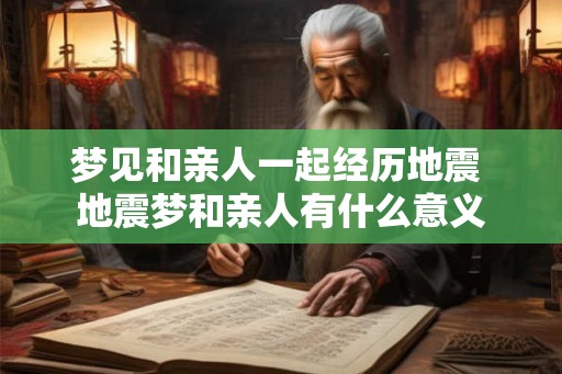 梦见和亲人一起经历地震 地震梦和亲人有什么意义 梦见和亲人一起经历地震 地震梦和亲人有什么意义