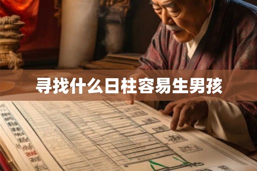 寻找什么日柱容易生男孩