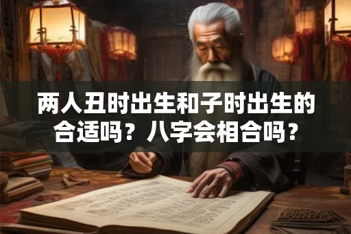 两人丑时出生和子时出生的合适吗？八字会相合吗？