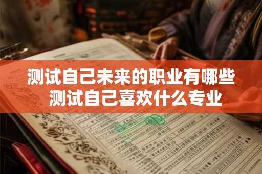 测试自己未来的职业有哪些  测试自己喜欢什么专业