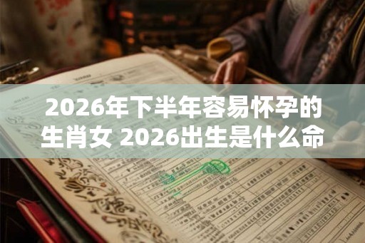 2026年下半年容易怀孕的生肖女 2026出生是什么命
