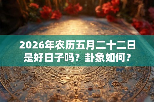 2026年农历五月二十二日是好日子吗?卦象如何? 2026年农历五月二十二日是好日子吗?卦象如何?