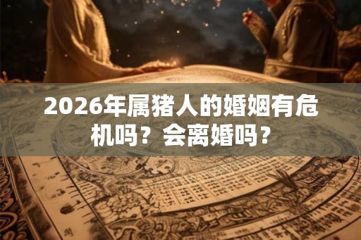2026年属猪人的婚姻有危机吗？会离婚吗？
