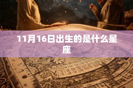 11月16日出生的是什么星座