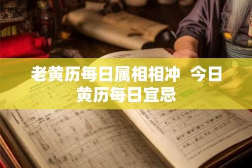 老黄历每日属相相冲  今日黄历每日宜忌