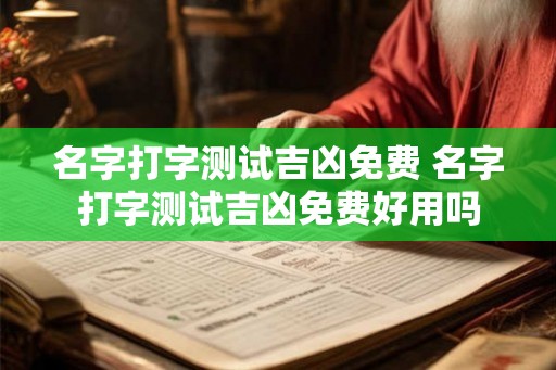名字打字测试吉凶免费 名字打字测试吉凶免费好用吗 名字打字测试吉凶免费 名字打字测试吉凶免费好用吗