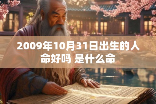 2009年10月31日出生的人命好吗 是什么命
