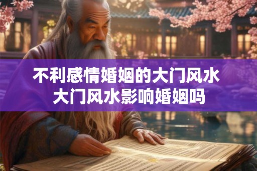 不利感情婚姻的大门风水 大门风水影响婚姻吗