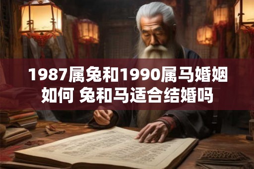 1987属兔和1990属马婚姻如何 兔和马适合结婚吗