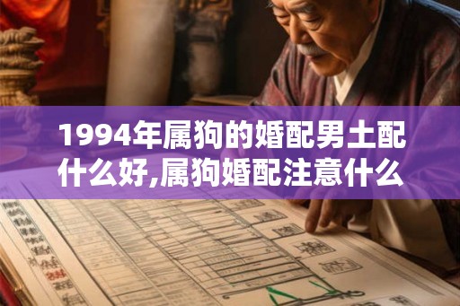 1994年属狗的婚配男土配什么好,属狗婚配注意什么