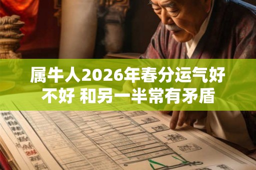 属牛人2026年春分运气好不好 和另一半常有矛盾