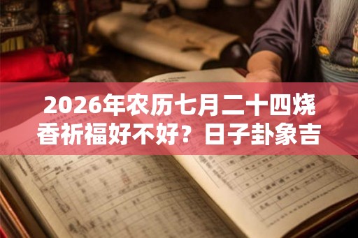 2026年农历七月二十四烧香祈福好不好？日子卦象吉凶？