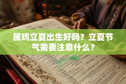 属鸡立夏出生好吗？立夏节气需要注意什么？
