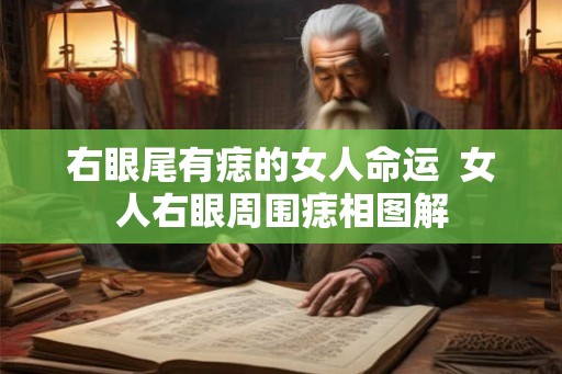 右眼尾有痣的女人命运  女人右眼周围痣相图解