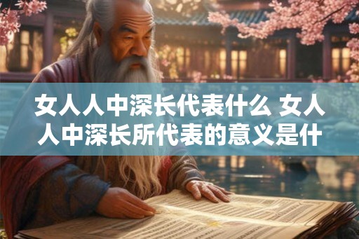 女人人中深长代表什么 女人人中深长所代表的意义是什么 女人人中深长代表什么 女人人中深长所代表的意义是什么