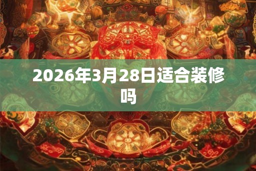 2026年3月28日适合装修吗 2026年3月28日适合装修吗