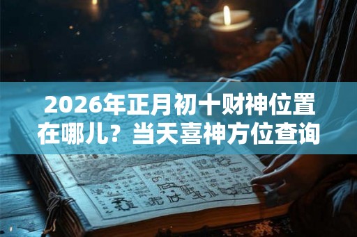 2026年正月初十财神位置在哪儿？当天喜神方位查询