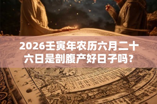 2026壬寅年农历六月二十六日是剖腹产好日子吗? 2026壬寅年农历六月二十六日是剖腹产好日子吗?