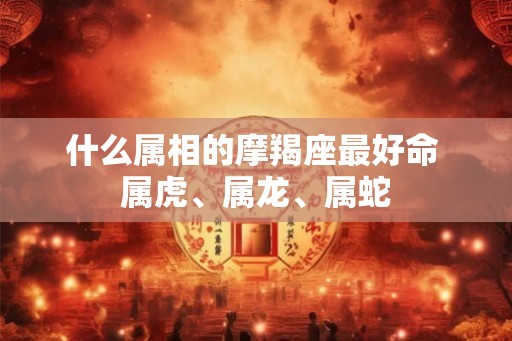 什么属相的摩羯座最好命 属虎、属龙、属蛇