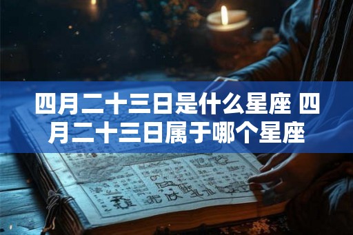 四月二十三日是什么星座 四月二十三日属于哪个星座
