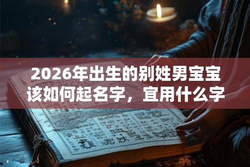 2026年出生的别姓男宝宝该如何起名字，宜用什么字。