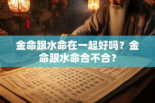 金命跟水命在一起好吗？金命跟水命合不合？