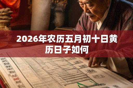 2026年农历五月初十日黄历日子如何 2026年农历五月初十日黄历日子如何