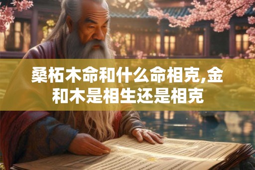 桑柘木命和什么命相克,金和木是相生还是相克
