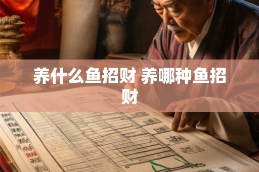 养什么鱼招财 养哪种鱼招财