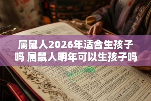属鼠人2026年适合生孩子吗 属鼠人明年可以生孩子吗