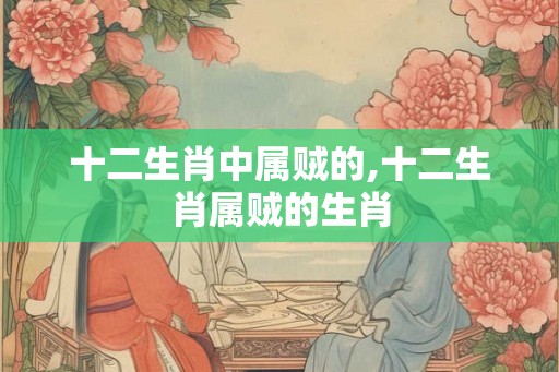十二生肖中属贼的,十二生肖属贼的生肖