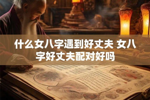 什么女八字遇到好丈夫 女八字好丈夫配对好吗