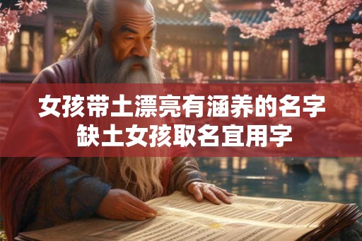 女孩带土漂亮有涵养的名字 缺土女孩取名宜用字