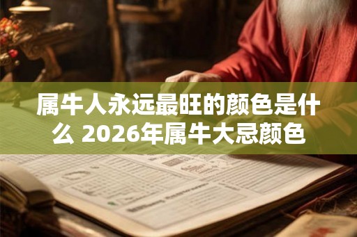 属牛人永远最旺的颜色是什么 2026年属牛大忌颜色