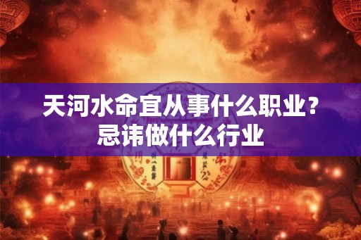 天河水命宜从事什么职业？忌讳做什么行业