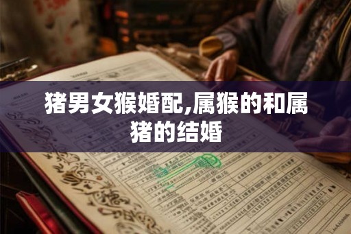 猪男女猴婚配,属猴的和属猪的结婚