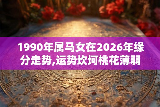 1990年属马女在2026年缘分走势,运势坎坷桃花薄弱