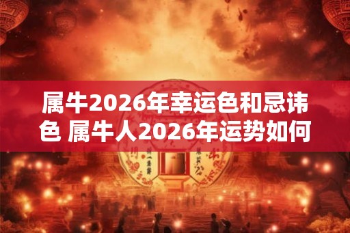 属牛2026年幸运色和忌讳色 属牛人2026年运势如何