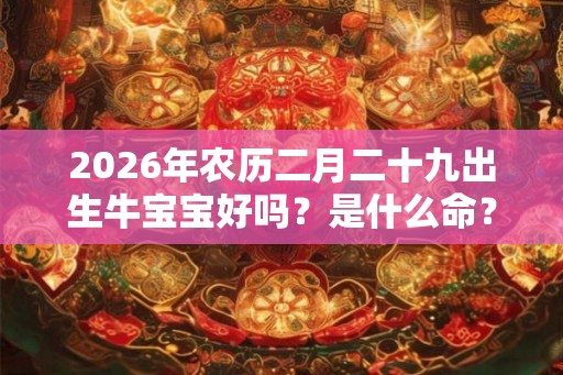 2026年农历二月二十九出生牛宝宝好吗？是什么命？