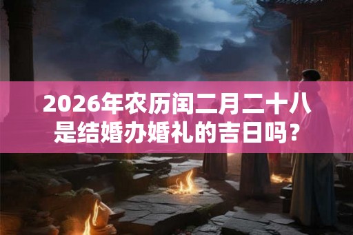 2026年农历闰二月二十八是结婚办婚礼的吉日吗? 2026年农历闰二月二十八是结婚办婚礼的吉日吗?