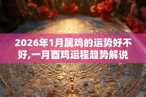 2026年1月属鸡的运势好不好,一月酉鸡运程趋势解说