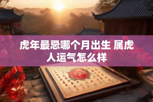 虎年最忌哪个月出生 属虎人运气怎么样