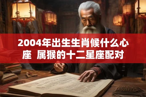 2004年出生生肖候什么心座  属猴的十二星座配对