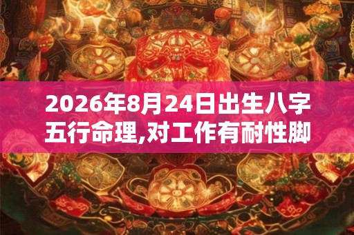 2026年8月24日出生八字五行命理,对工作有耐性脚踏实地 2026年8月24日出生八字五行命理,对工作有耐性脚踏实地