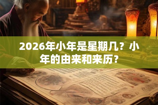 2026年小年是星期几？小年的由来和来历？