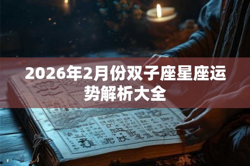 2026年2月份双子座星座运势解析大全