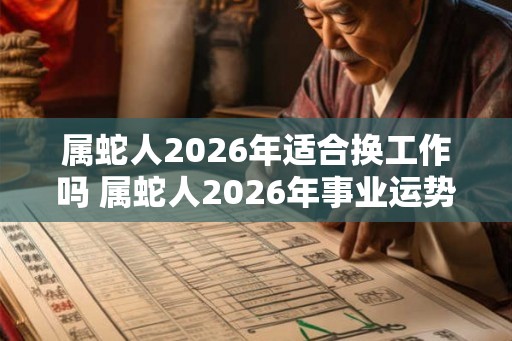 属蛇人2026年适合换工作吗 属蛇人2026年事业运势如何