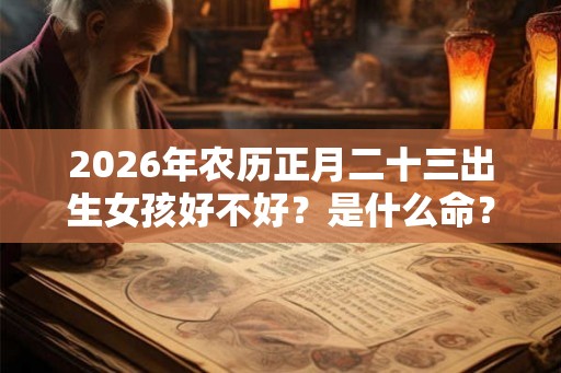 2026年农历正月二十三出生女孩好不好？是什么命？