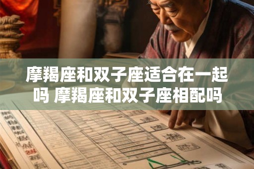 摩羯座和双子座适合在一起吗 摩羯座和双子座相配吗