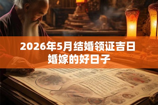 2026年5月结婚领证吉日 婚嫁的好日子